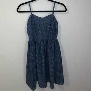 Chambray Polka Dot Dress by So